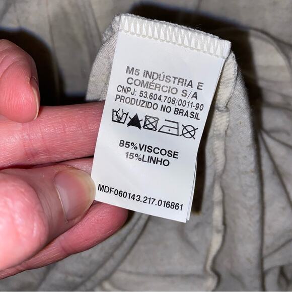 NEW Carlos Miele $255 Beaded Flowy Tank Tunic Dress Cover Up Ivory MEDIUM - Picture 15 of 15